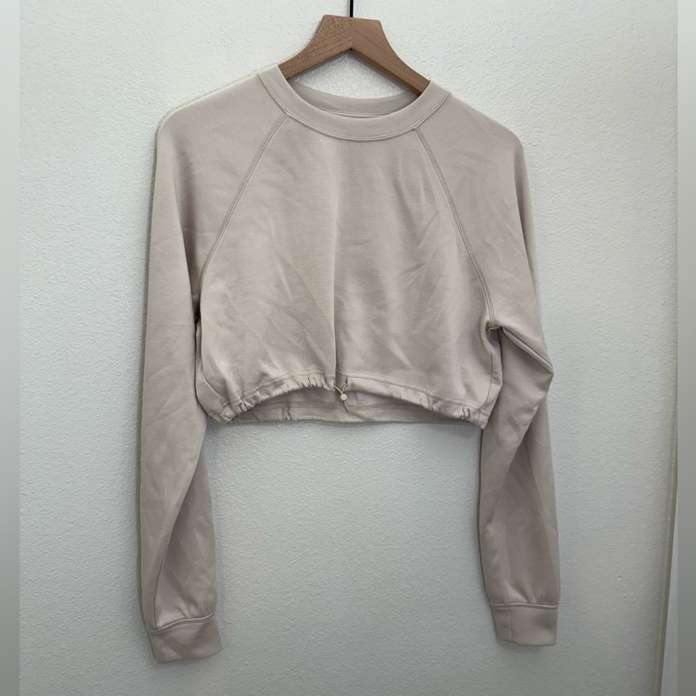 Gilly Hicks Cropped Sweatshirt with Drawstring XS